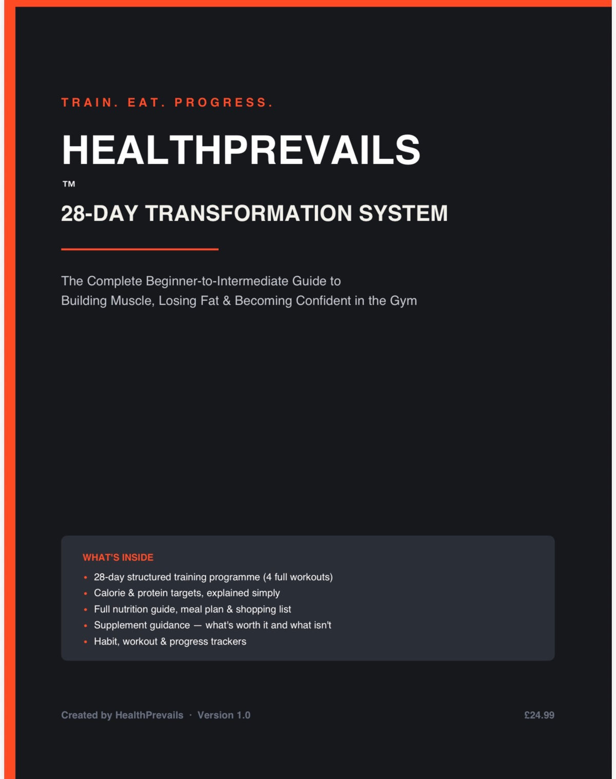 HealthPrevails™ 28-Day Transformation System